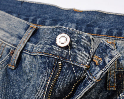 "Wavy" Flared Denim