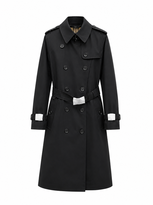 "BB" Classic Check Trench Coat