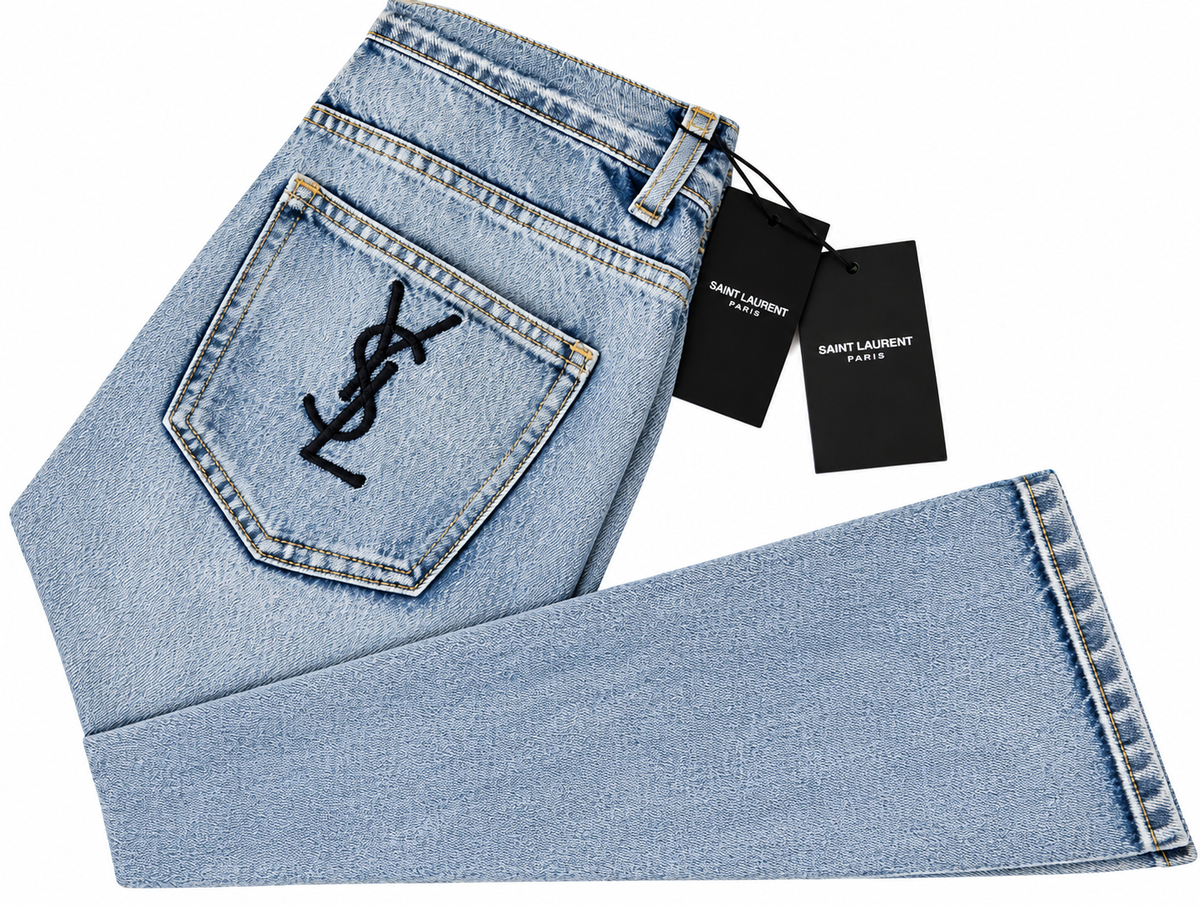 "YSL" pocket jeans