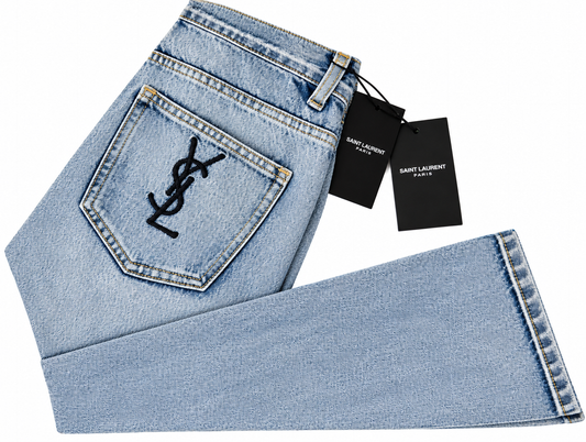 "YSL" pocket jeans