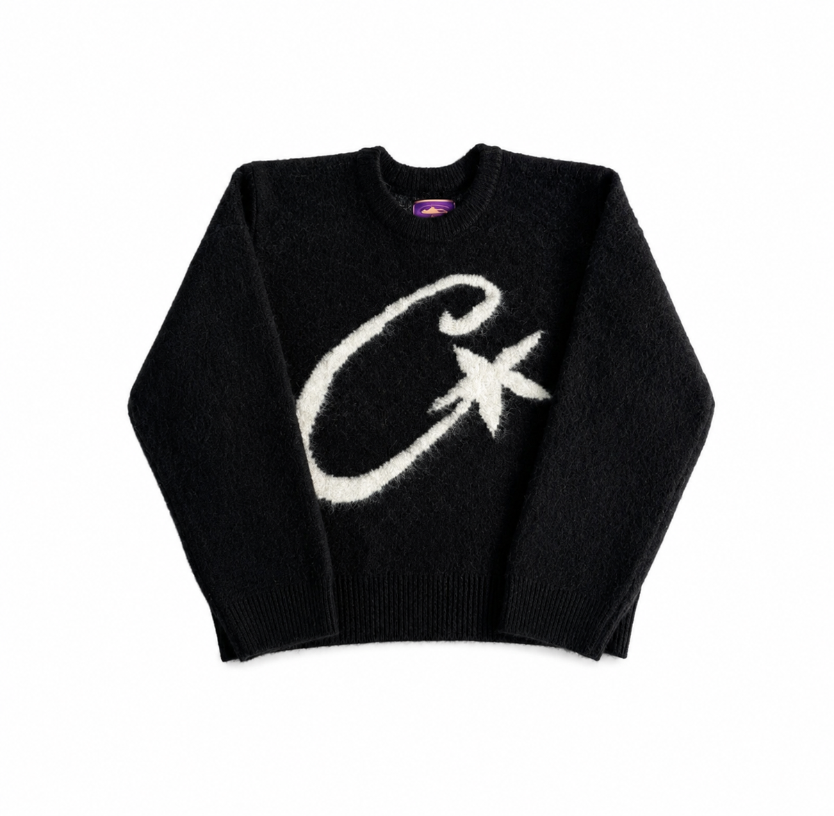 "Corteiz" C Star Mohair Black