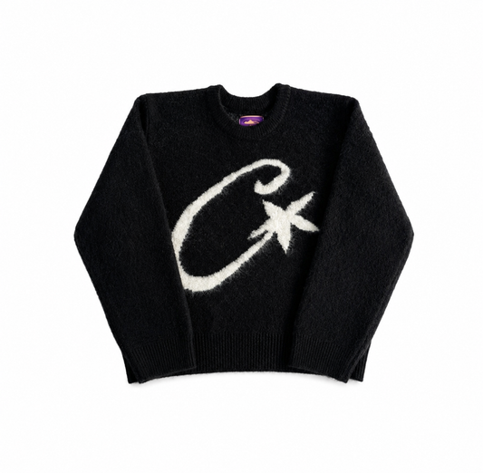 "Corteiz" C Star Mohair Black