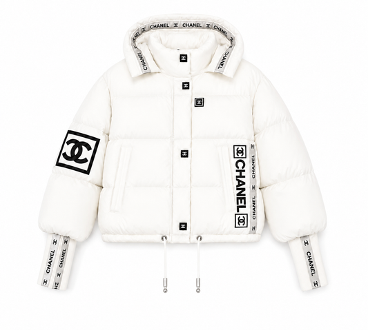 “CC“ Hooded Puffer Jacke