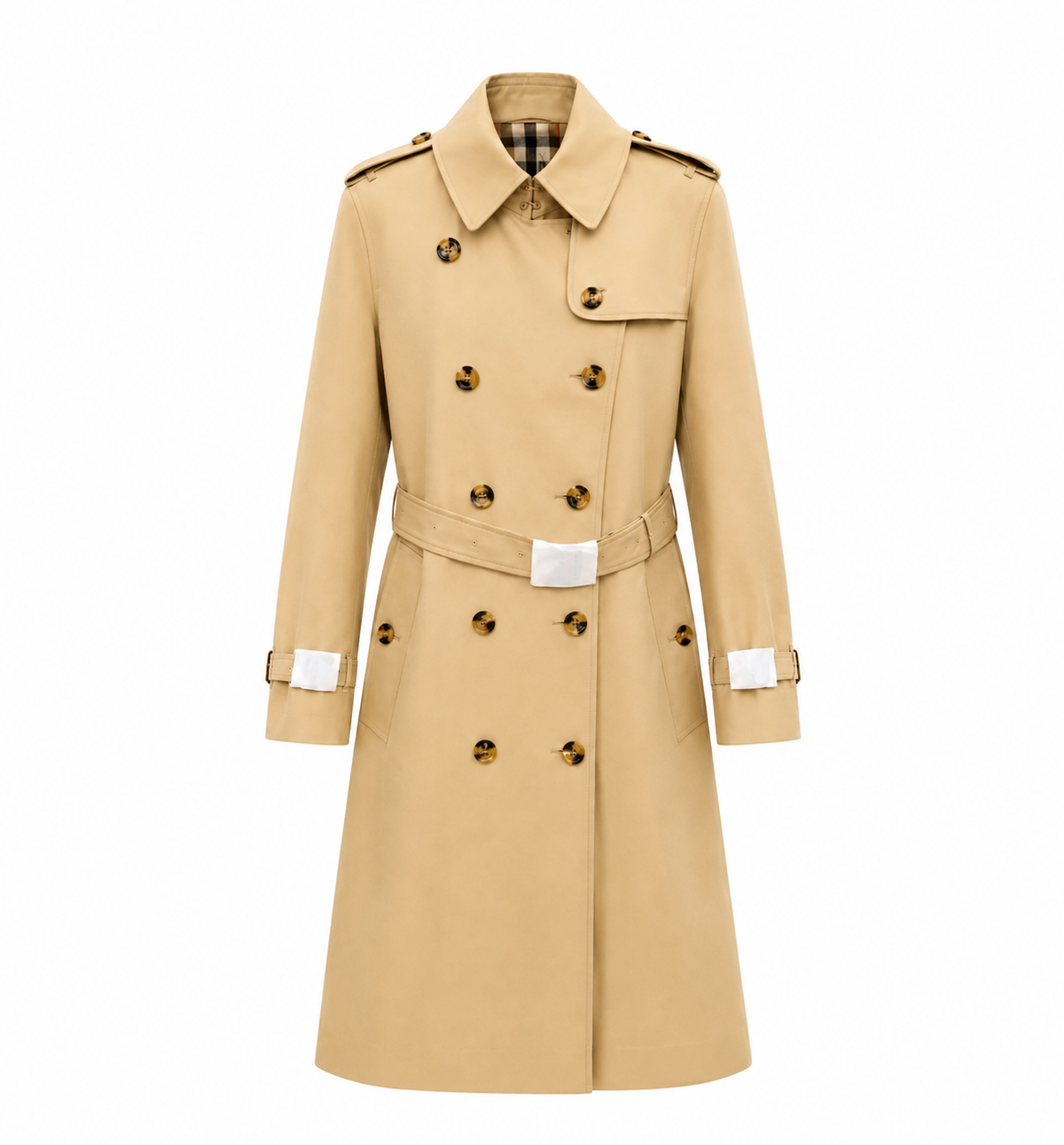 "BB" Classic Check Trench Coat