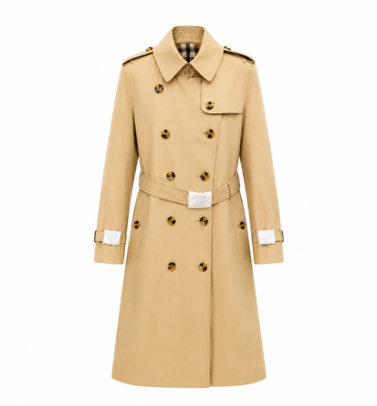 "BB" Classic Check Trench Coat